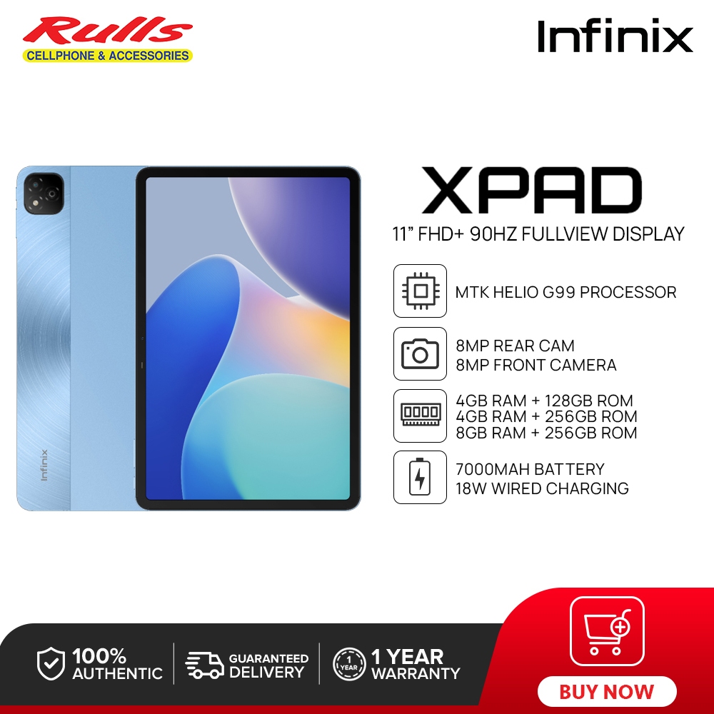 Infinix XPAD Tablet | 4GB+128GB/4GB+256GB Wi-Fi / 8GB+256GB Wi-Fi + LTE ...