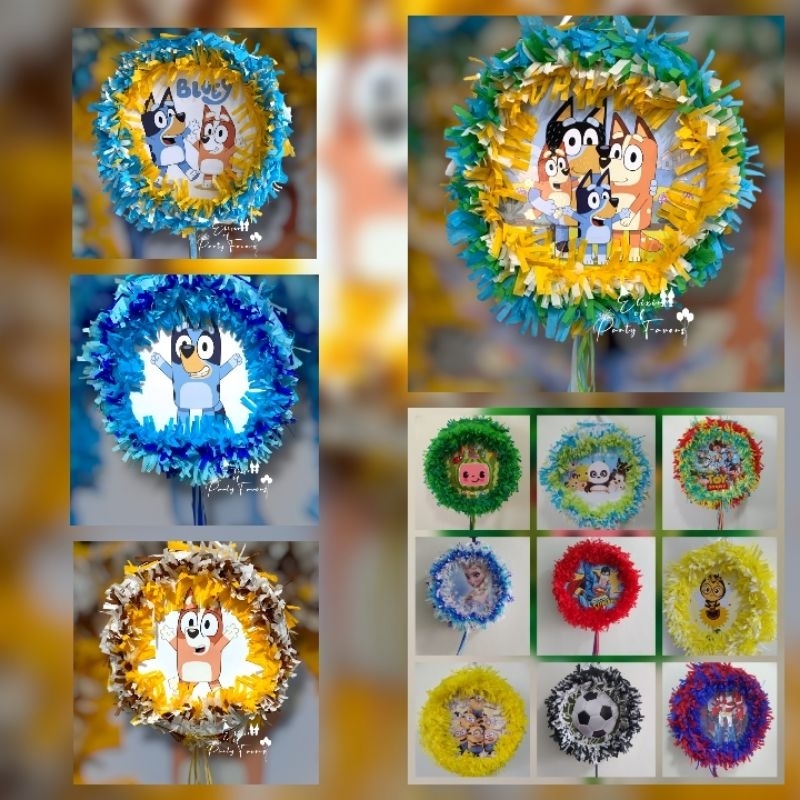 Character Piñata Round Pull String Piñata | Shopee Philippines
