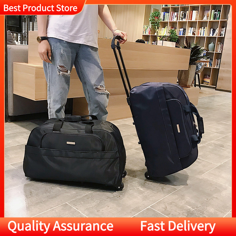Travel Bag Trolley Bag Large Capacity And Durable Hand Luggage Black  Luggage Bag With Wheels