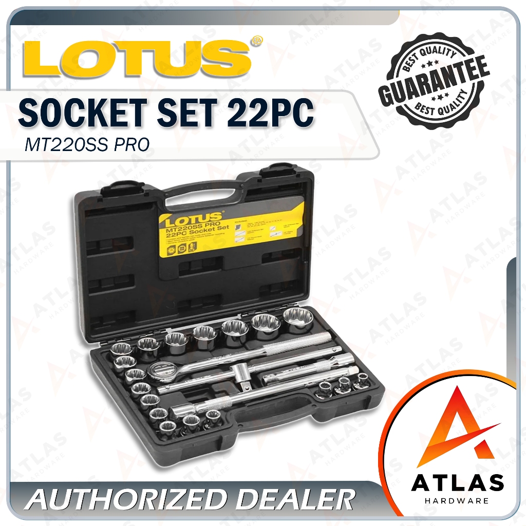 Lotus Socket Set Pro 22PC MT220SS | Shopee Philippines