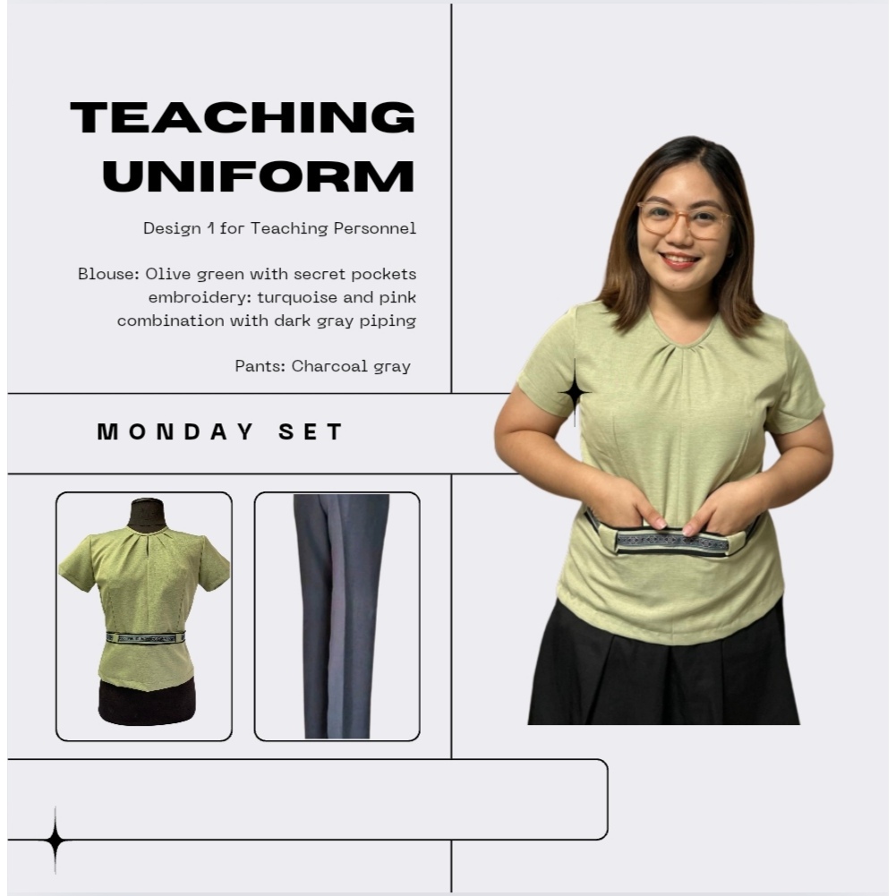 DepEd Teachers Uniform RTW Ready to wear (Monday) | Shopee Philippines
