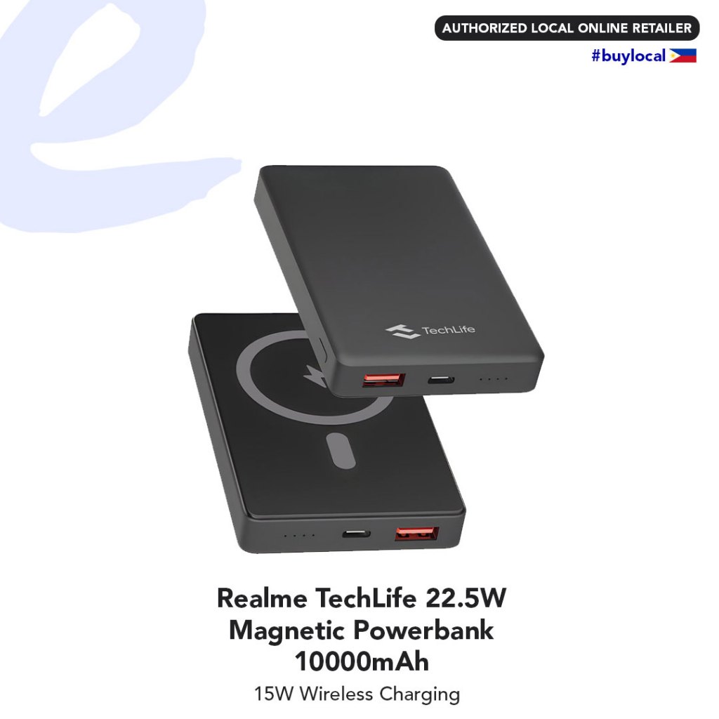 Realme TechLife 22.5W Magnetic Powerbank 10000mAh | 15W Wireless ...