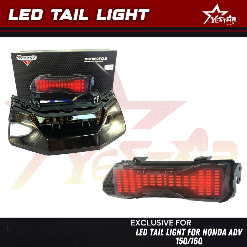 Yestar Racing Honda ADV 150/160 LED Tail Light Sleek Design Motorcycle ...