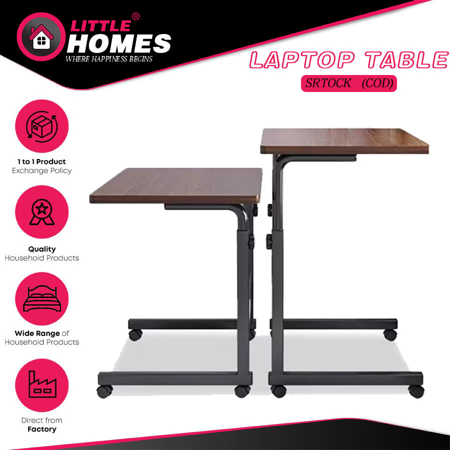 New upgrade folding table with wheel adjustable study desk student ...