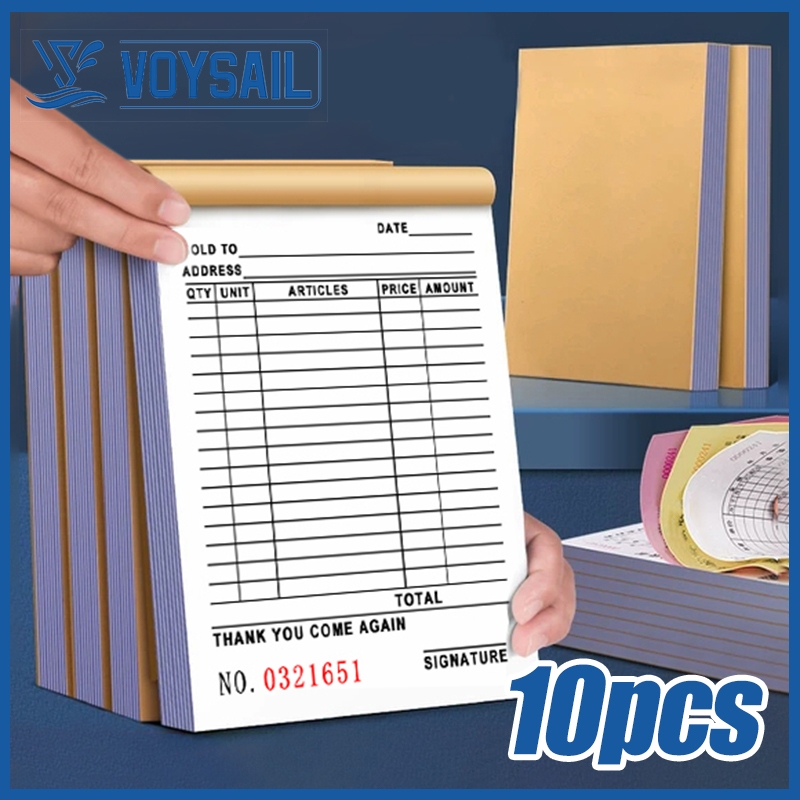 10pcs Carbonized Resibo Receipt Wholesale Payment High End Business ...
