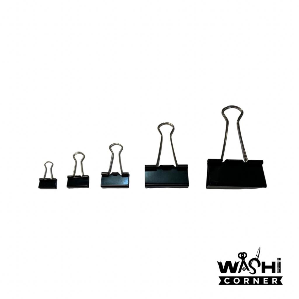 PAPER BINDER CLIPS (5/8", 3/4", 1" , 1 5/8", 2") 12 PCS PER BOX