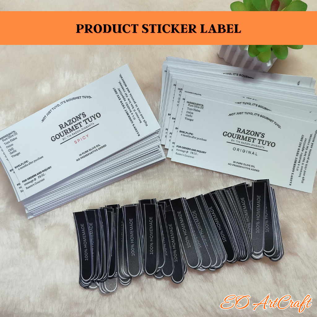 PRODUCT STICKER LABEL FOR BUSINESS OR SOUVENIRS | Shopee Philippines