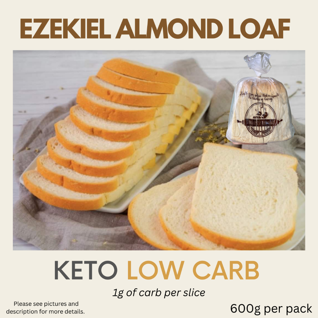 Almond Loaf Ezekiel Keto and Low carb Bread FDA APPROVED/Sugar Free