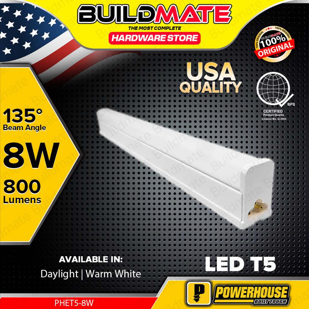 Buildmate x POWERHOUSE|LIGHTHOUSE 8W LED T5 Cove Light for Ceiling ...