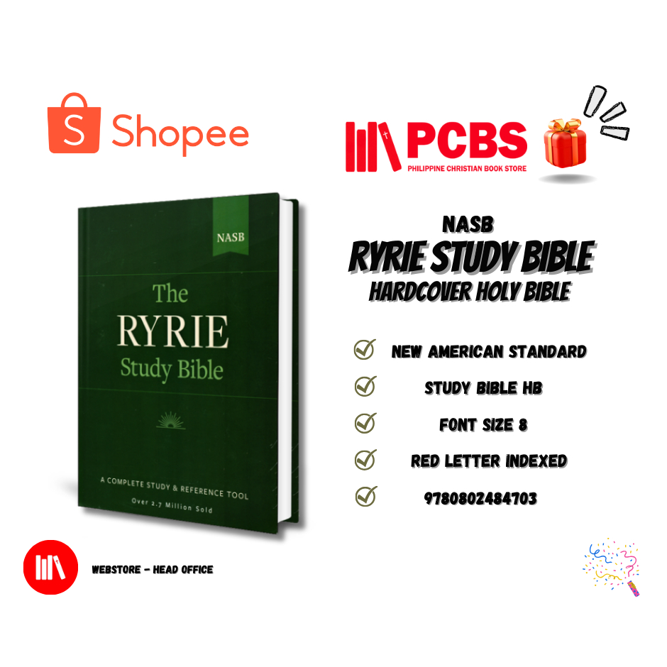 PCBS NASB The Ryrie Study Bible (A COMPLETE STUDY & REF TOOL) New ...