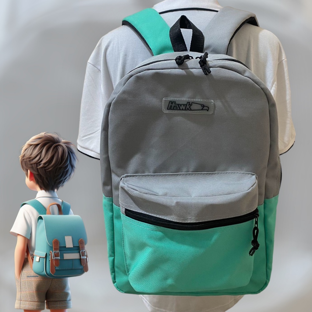 17inch Backpack Large High Quality with Clear Rubberized Patch Logo ...