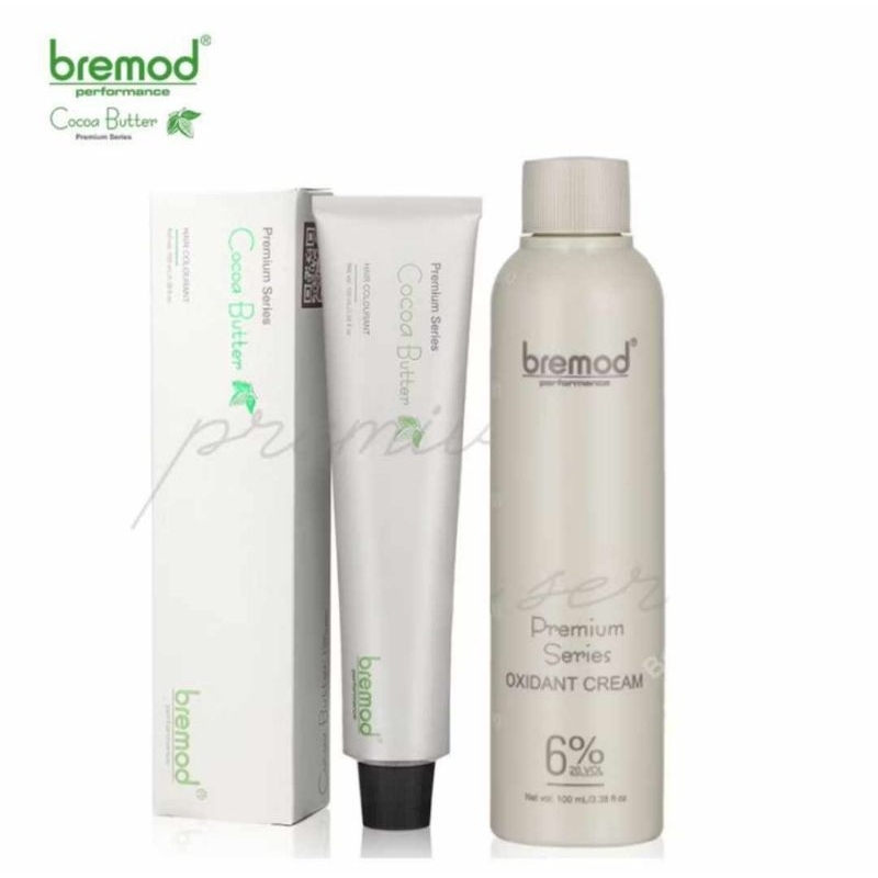 Premium Bremod 0.00 Dust Cocoa Butter Hair Color With oxidizer Set