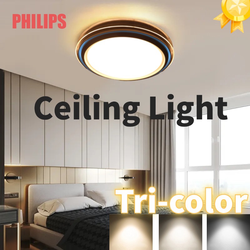 PHILIPS Modern Ceiling Light LED Living Room Lights Tri Colors 3 Colors