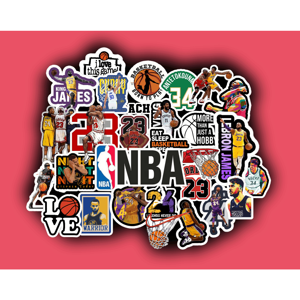 BasketBall Laminated waterproof Vinyl Stickers | Shopee Philippines