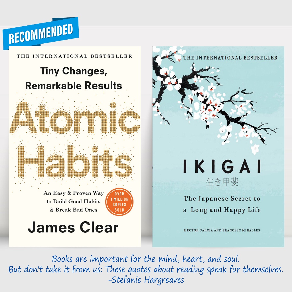 ATOMIC HABITS + IKIGAI (paperback) | Shopee Philippines
