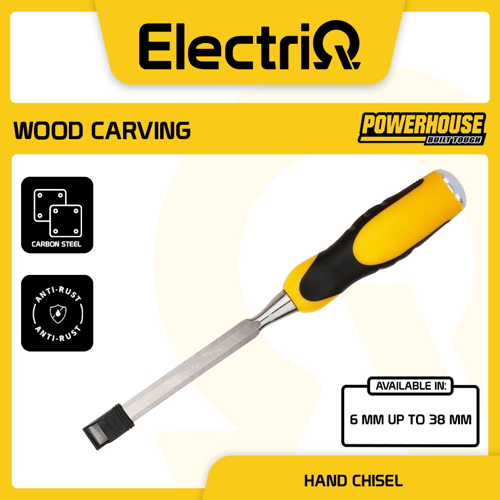 Electriq l Powerhouse Wood Carving Hand Chisel with Dynamic Grip ...