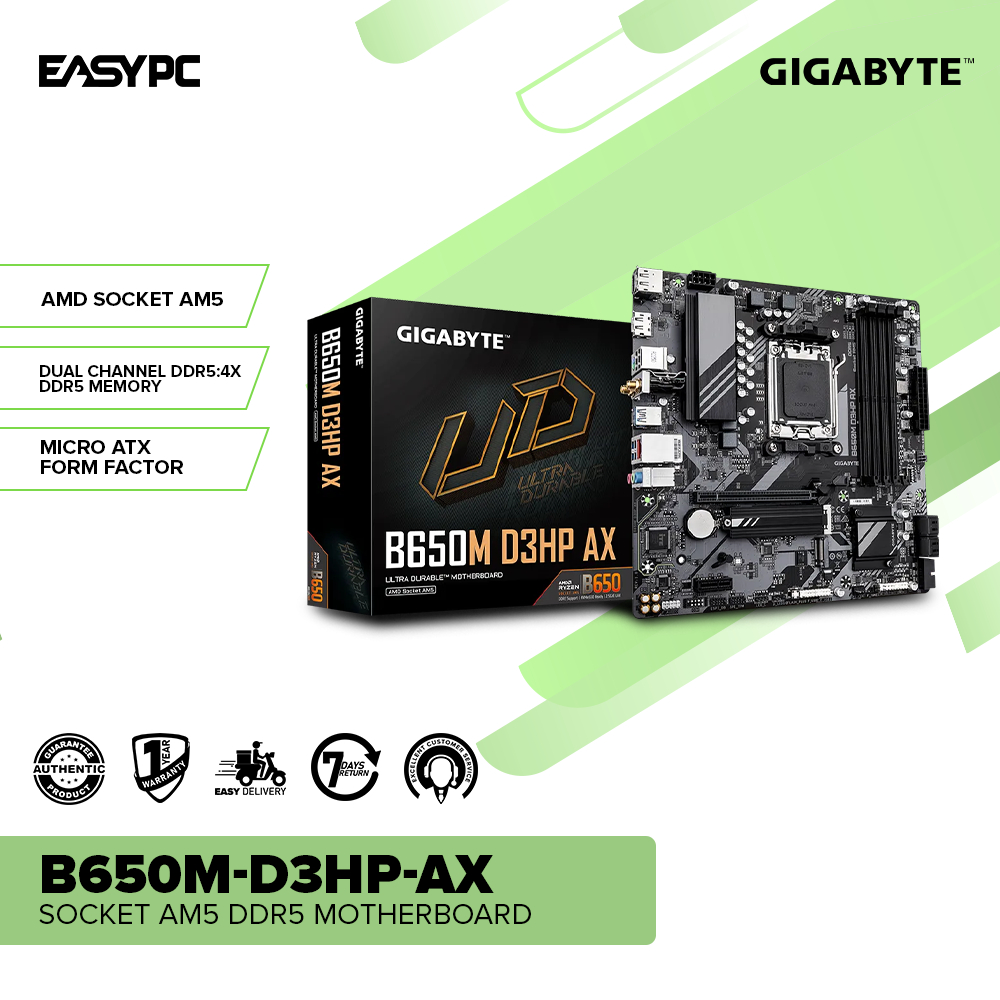 EasyPC | GIGABYTE B650M-D3HP-AX/B650M-K SOCKET AM5 DDR5 Motherboard ...