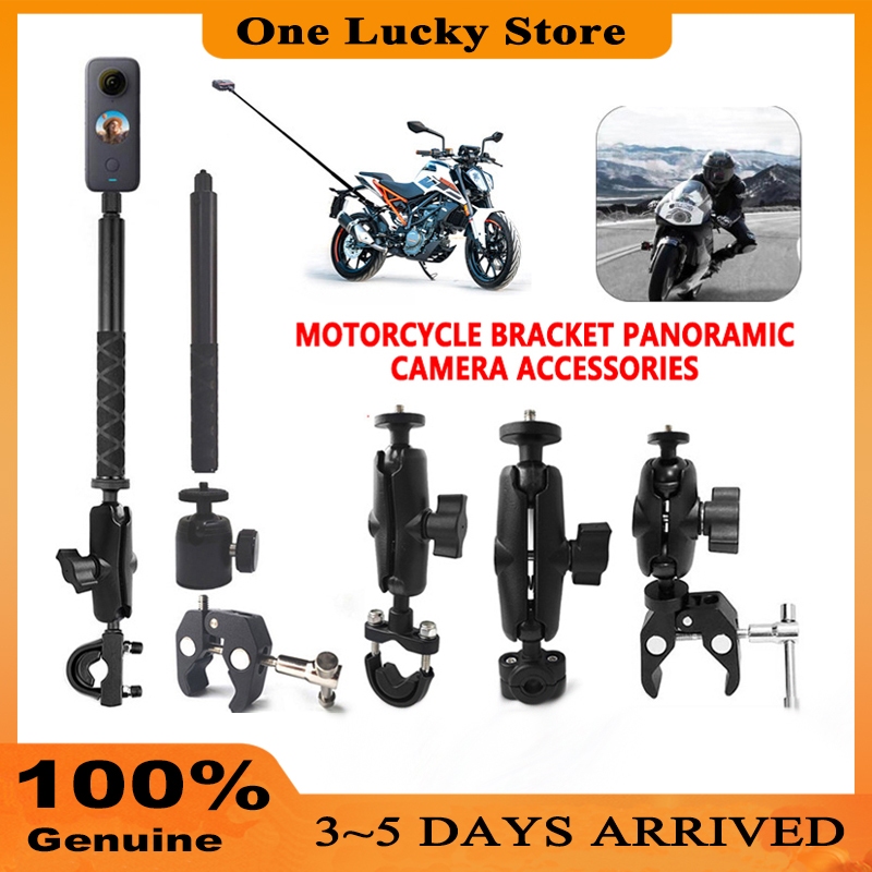 Motorcycle Bike Camera Holder Handlebar Mirror Mount Bracket For ...