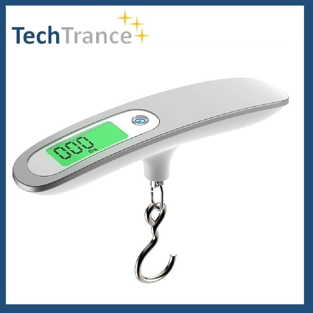 TechTrance Stainless Steel Digital Portable Luggage Weight Scale 50kg