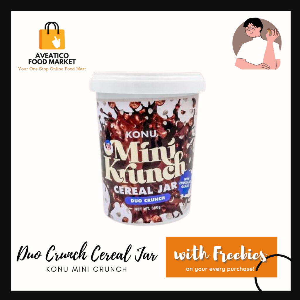 (COD) KONU Mini Krunch DUO Cereal Jar 360g | Shopee Philippines