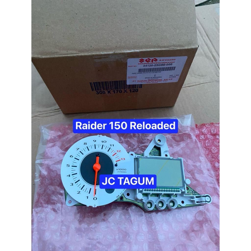 GENUINE TACHO & LCD METER / SPEEDOMTER RAIDER 150 RELOADED 34120-25GB0 ...