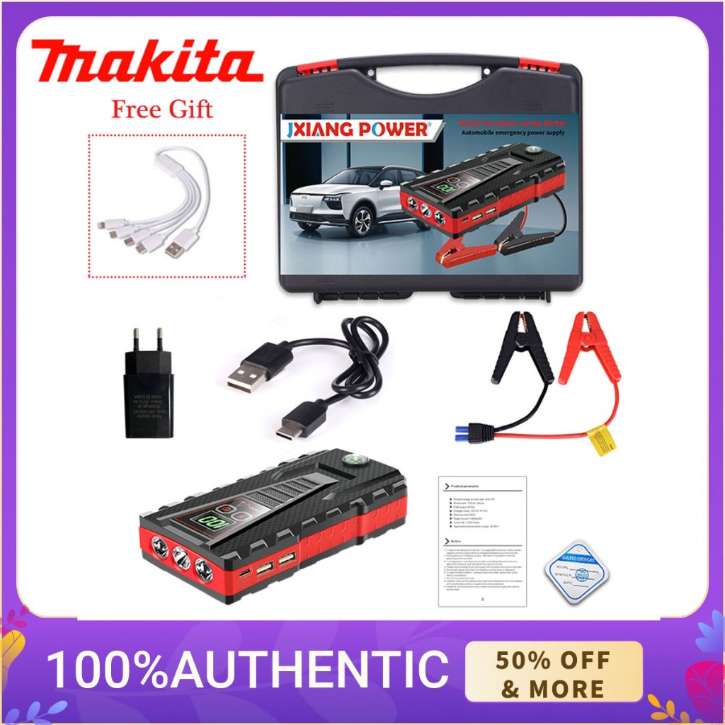 Portable Car Jump Starter 99800mAh Multifunctional Emergency Power Bank