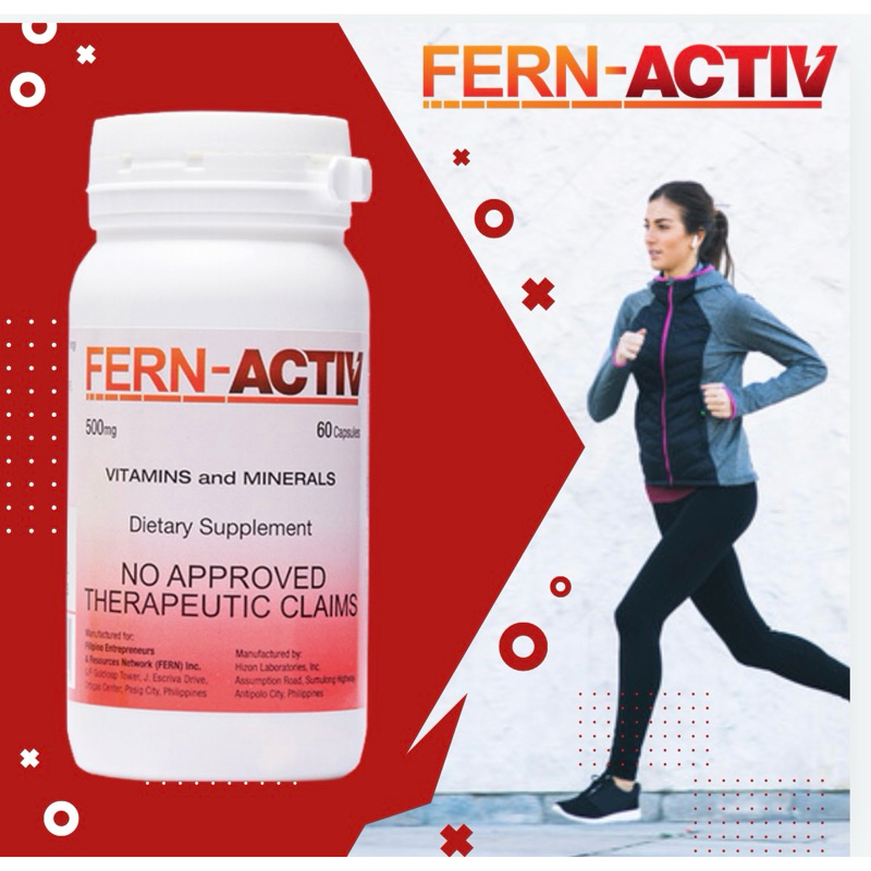 60 Cap Fern Active Vitamins and Minerals | Shopee Philippines