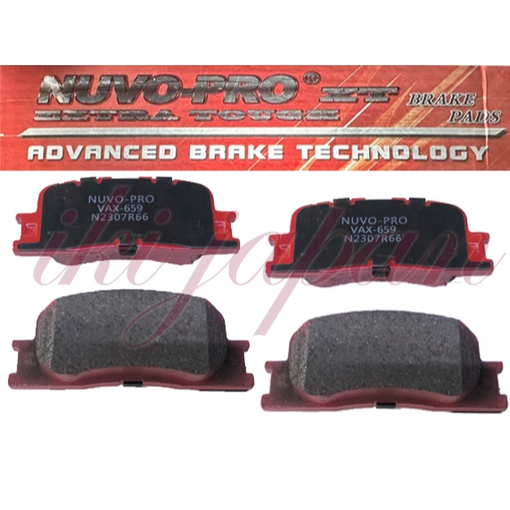 NUVO BRAKE DISC PAD VA659K REAR Toyota Camry 20022004 JAPAN QUALITY