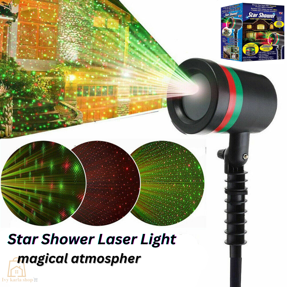 MultiColor Star Shower Projector Star Laser Motion Light Star