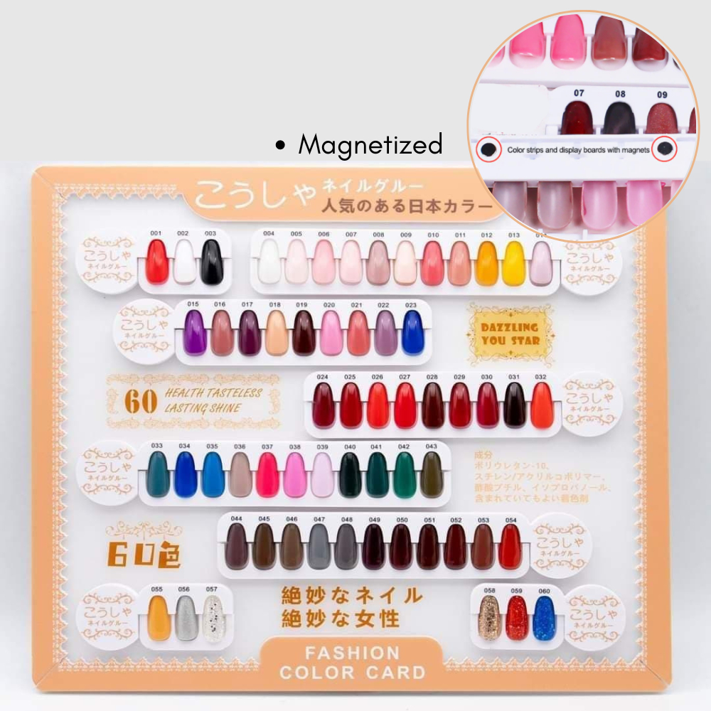 Berfly | Cathy Kathy Tokyo Collection Removable Swatches Color Chart ...