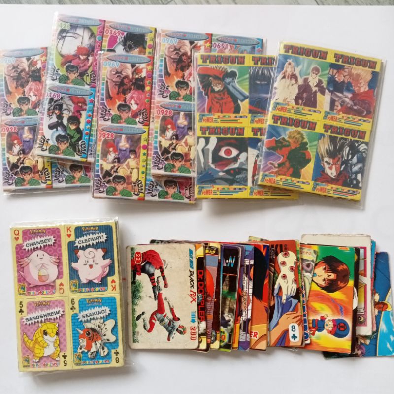 278 pcs vintage ghost fighter dragonball trigun pokemon teks collection ...