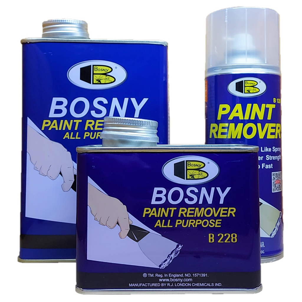 Bosny Paint Remover All Purpose Gel Like Spray B128 400ml/400g/800g