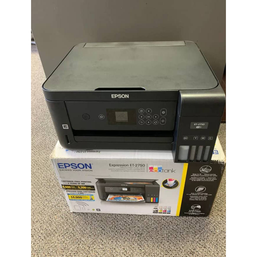 Brand New Original Epson ET2750 Expression EcoTank AllinOne Printer TESTED w/ ink! Shopee