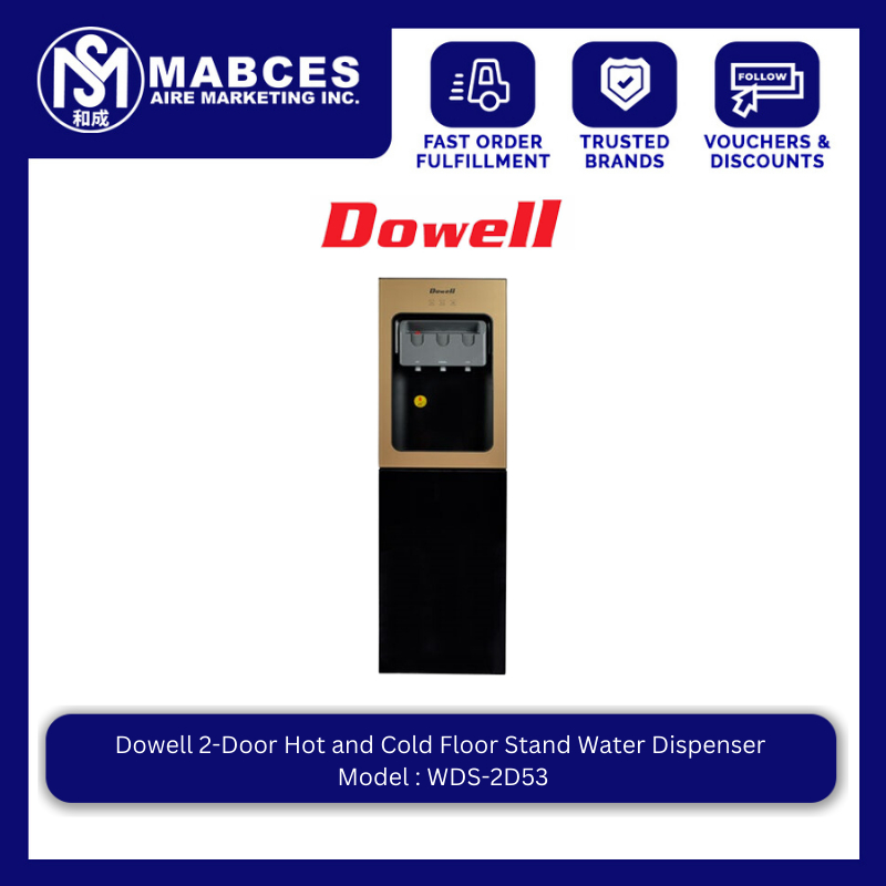 Dowell 2Door Hot and Cold Floor Stand Water Dispenser WDS2D53