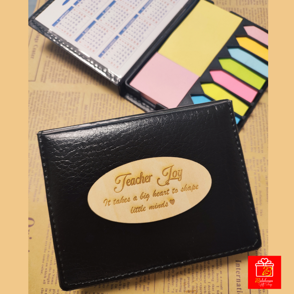Personalized Gift Laser Engraved Sticky Notepad Set Souvenir