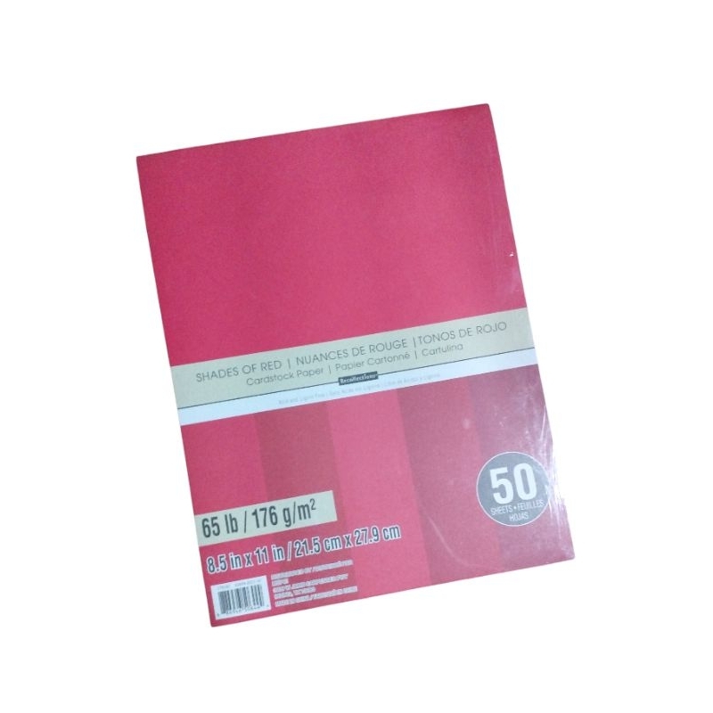 Recollections  RED  Cardstock Paper 8.5 x 11 50 sheets