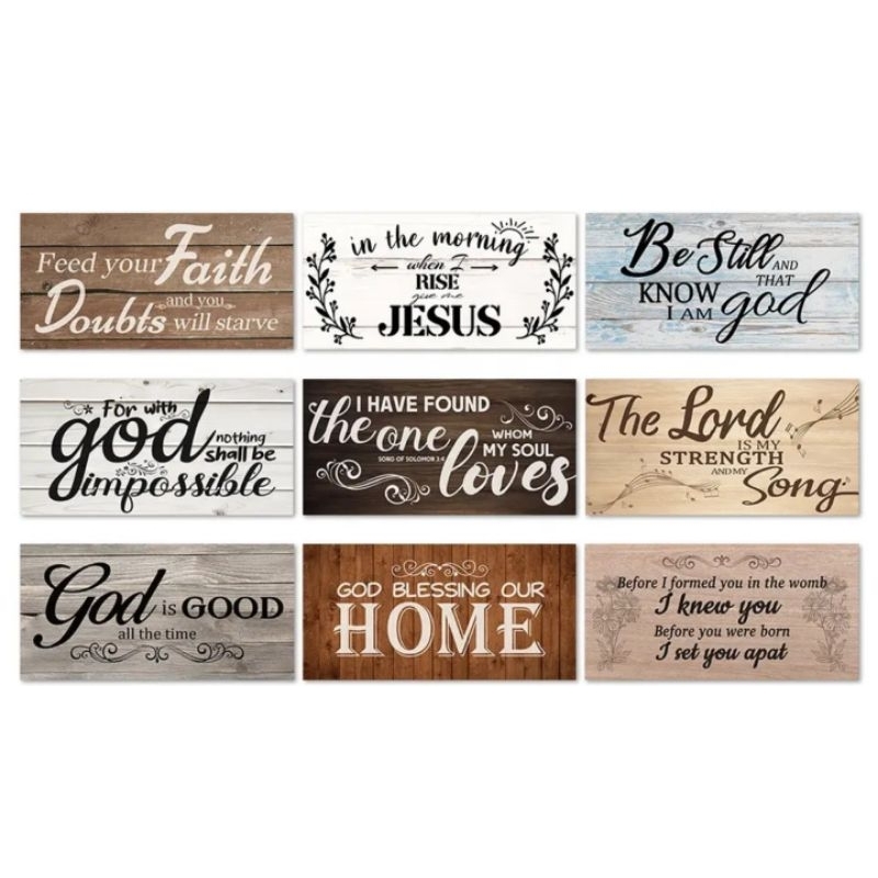 16 designs Bible verse wood sign | Shopee Philippines