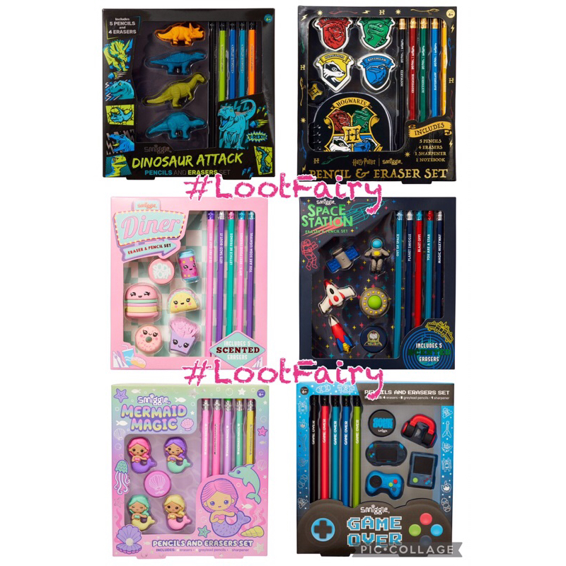 Smiggle Pencil and Eraser Set Shopee Philippines