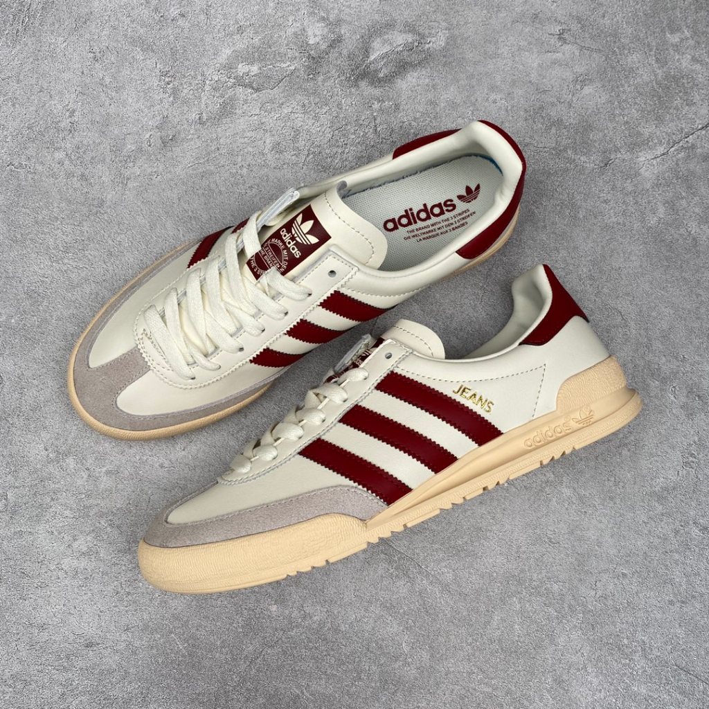 Adidas originals outlet jeans trainers white