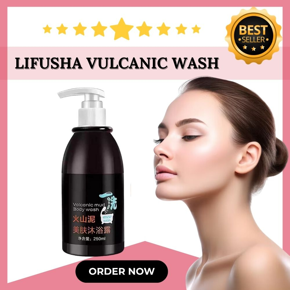 TRENDING LIFUSHA VOLCANIC MUD BODY WASH 250ML SHOWER GEL DEEP SEA