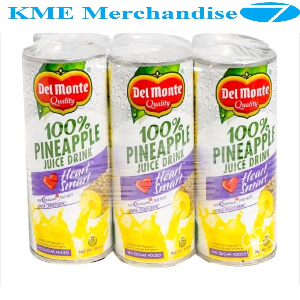 DEL MONTE 100 Pineapple Juice Drink Heart Smart with Reducol for Lower