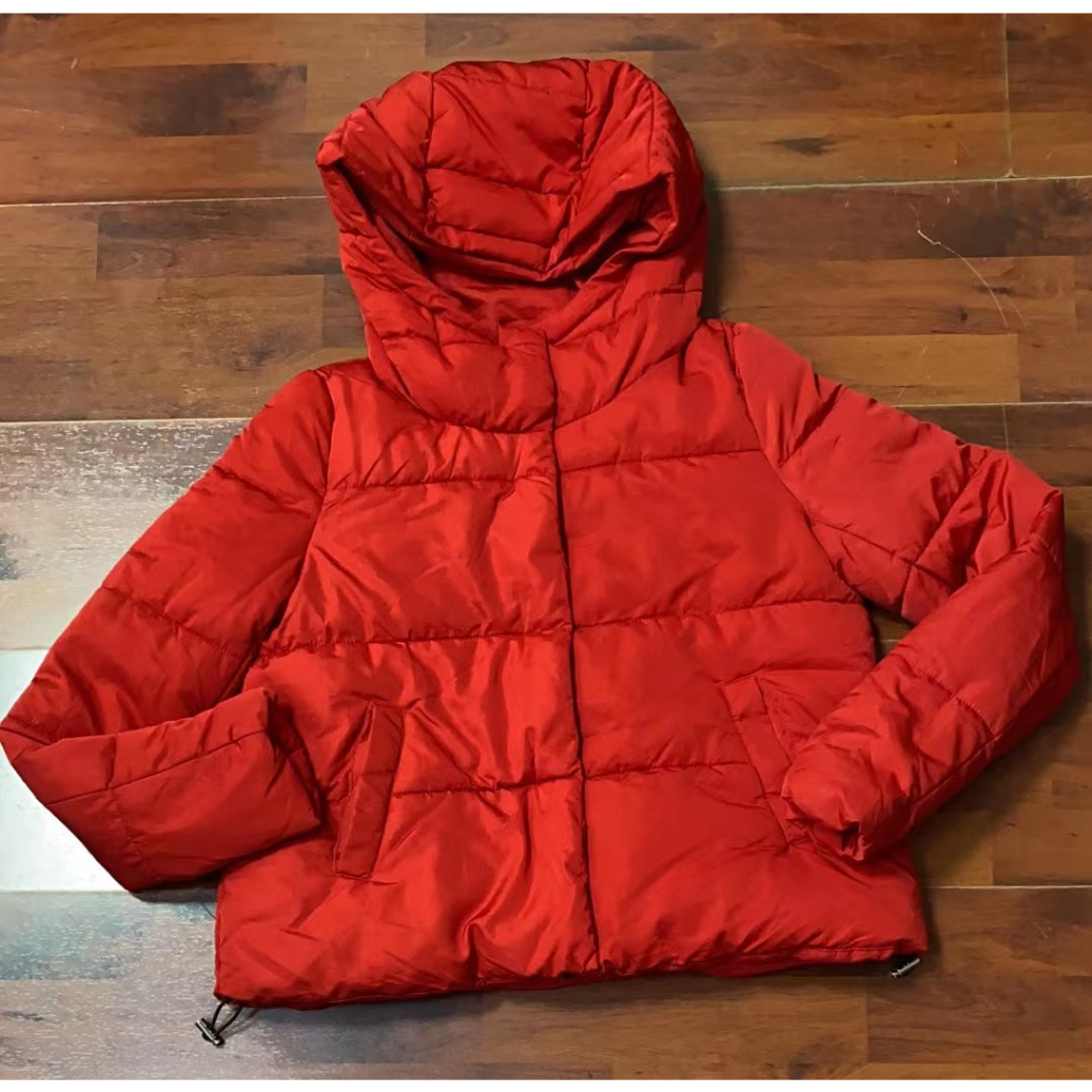 Pimkie Red Bubble Padded Puffer Winter Hoodie Jacket Overruns | Shopee ...