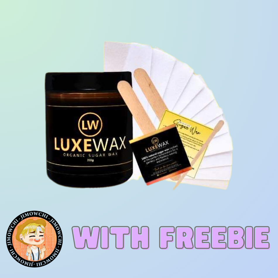 LUXEWAX Organic Natural Sugar Wax Hot Cold Legs Underarms Eyebrows Body