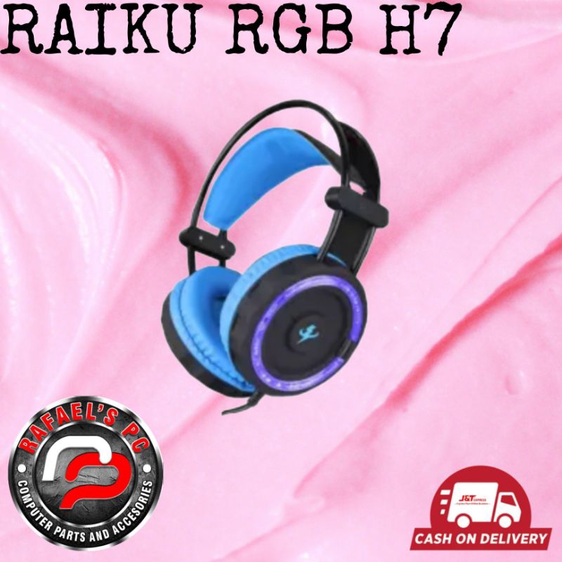 RAIKU S300 RGB HEADSET WITH MIC | Shopee Philippines