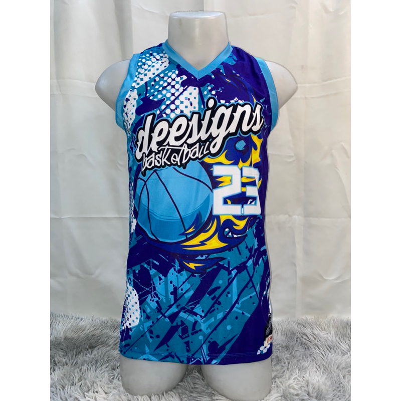 DEESIGNS BLUE BASKETBALL JERSEY FULL SUBLIMATION/ jersey fan wear ...