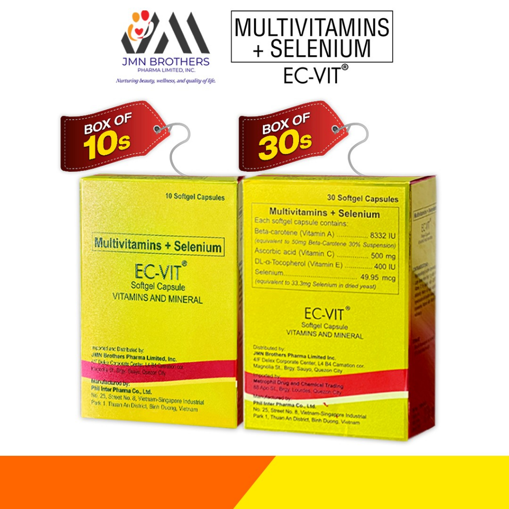 ECVit Multivitamins + Selenium (With Pouch) Shopee Philippines