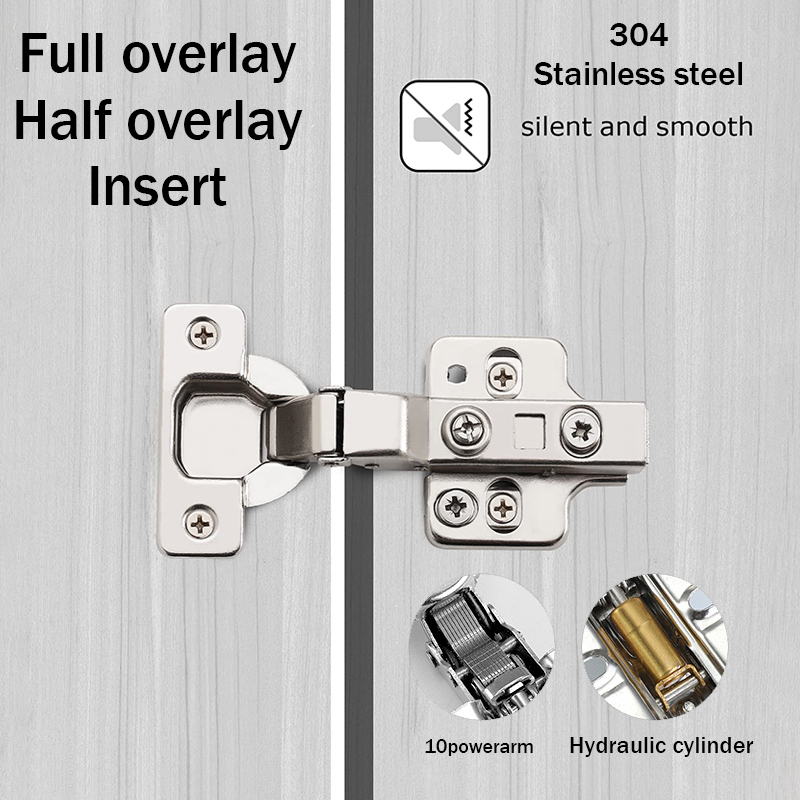 MOSTIN Soft Close Hydraulic Heavy Duty Regular Concealed Hinges For ...