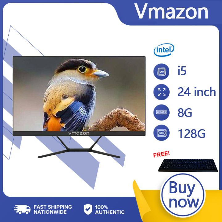 All In One PC Curved Desktop Computer 24 Inch Gaming Computer RAM 8GB ...