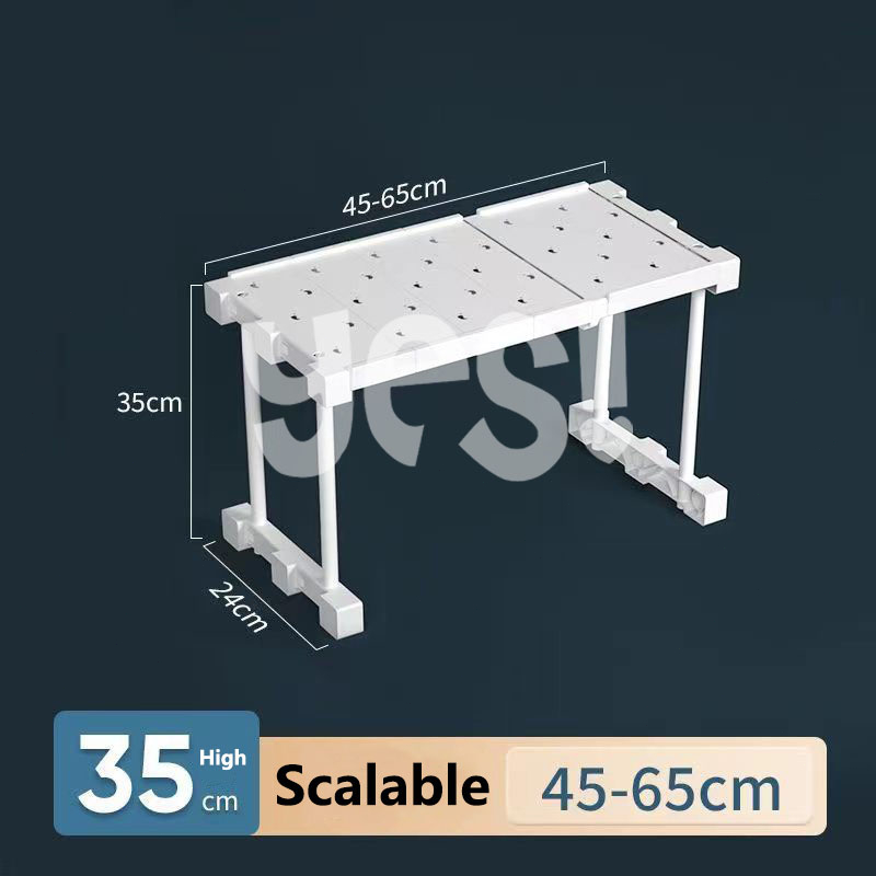 Expandable Shelf Organizer Storage Rack Shelf Riser for Kitchen