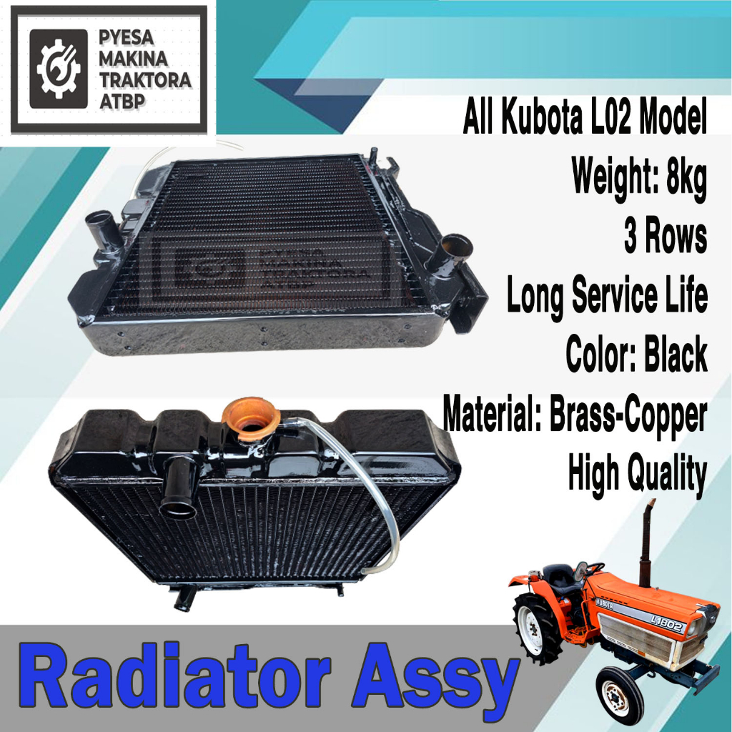 Radiator Assy For All L02 L1802 Kubota Tractor All Model Of L02 3R ...